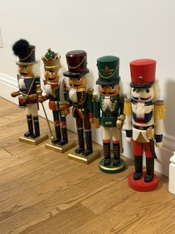 Set Of 5 (2005-2008 ) Size 15” Nutcracker 