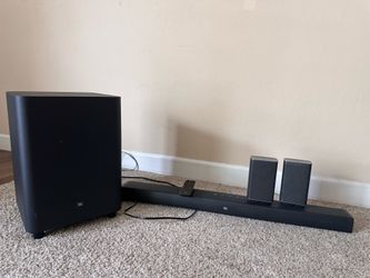 JBL 5.1 sound bar and subwoofer
