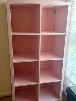 Pink Cube Bookshelf