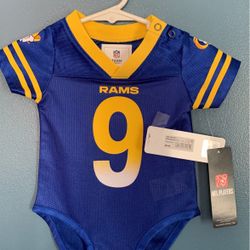 LOS ANGELES RAMS MATTHEW STAFFORD BABY JERSEYS  SIZRS AVAILABLE  0-3, 3-6, 12, 18 MONTHS 