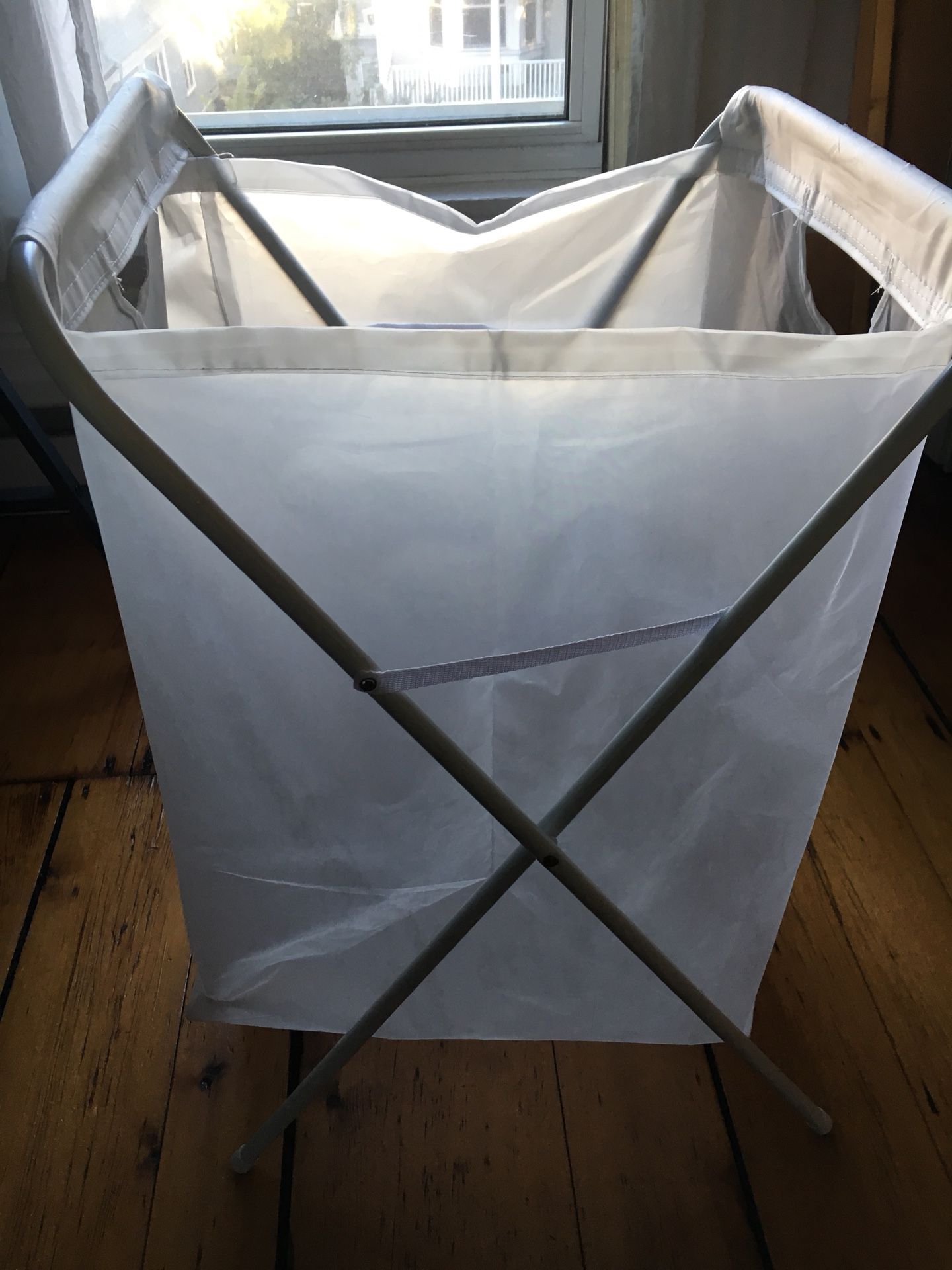 JÄLL Laundry bag with stand, white, 13 gallon - IKEA