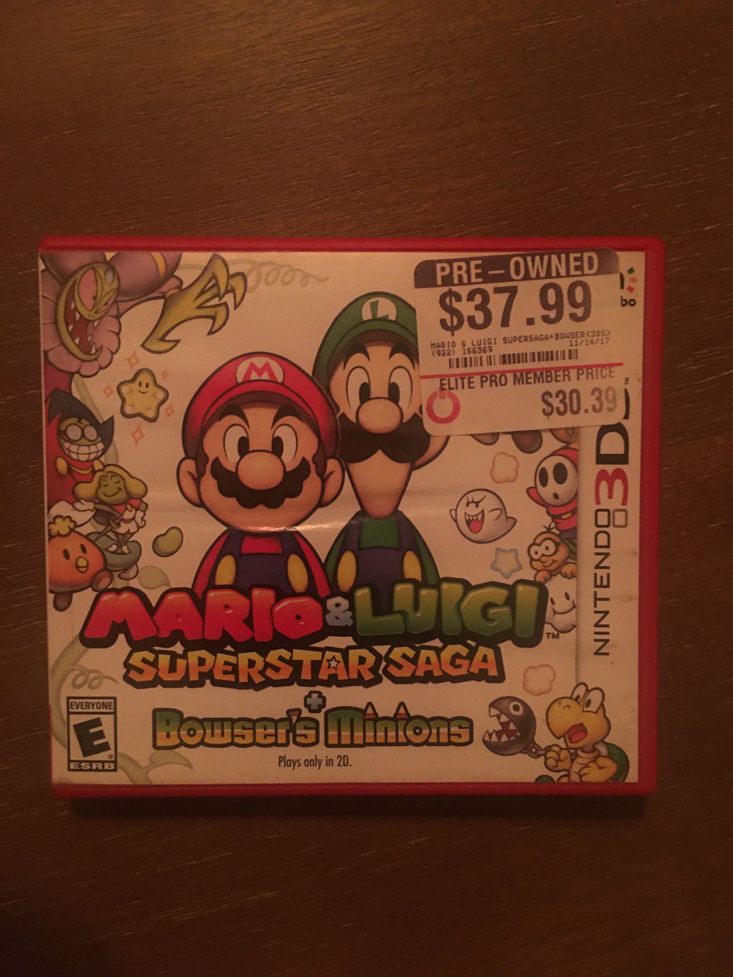 Nintendo 3ds Mario and Luigi
