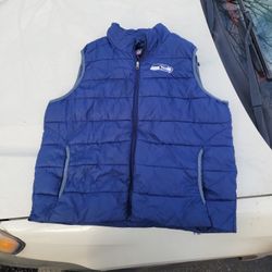 NFL Seahawks Puff Vest. Men's Size XL 