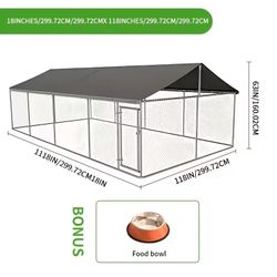 🔥brand new inbox🔥118Inx118In RPZ Heavy Duty Outdoor Dog Kennel with Roof