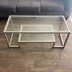 glass coffee table 