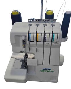 White Speedylock Sewing Machine 1600 Serger w/ Pedal.Used Worked Perfectly.