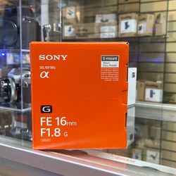 Sony fe 16mm f1.8