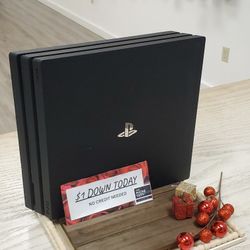 Sony Playstation 4 Pro 1TB Gaming Console - $1 DOWN TODAY, NO CREDIT NEEDED