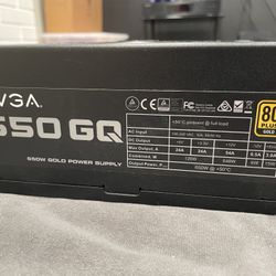 EVGA 650 GQ Gold Power Supply (PSU)