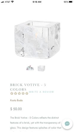Kosta boda votive Beautiful Heavy Deal At 15