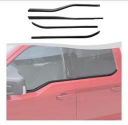 Ford F-150 Window Sill Molding Trim 4pc Carbon Fiber Pattern NEW