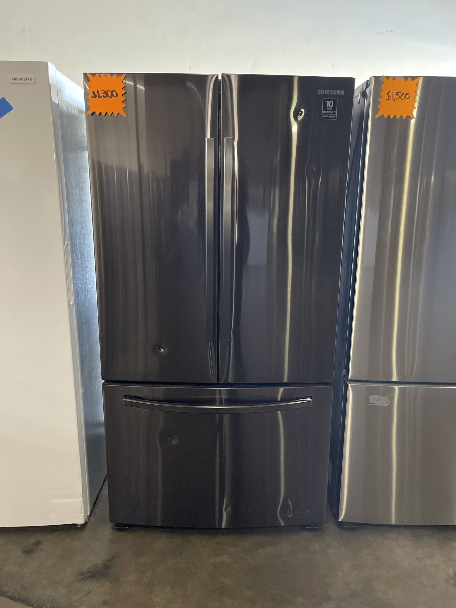 black stainless steel french door refrigerator 