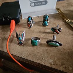 Turquoise NAVAJO  Rings 
