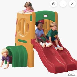 Little times Double Slide Jungle gym