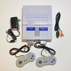 Super Nintendo With Bunch Of Games 