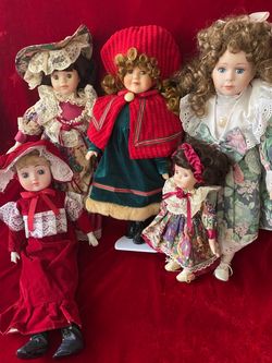 Vintage Doll Collection Lot - 5 Beautiful Dolls