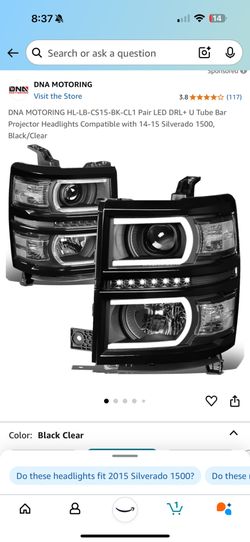 2014-2015 Chevrolet Silverado Headlights