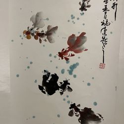Chinese painting, goldfish