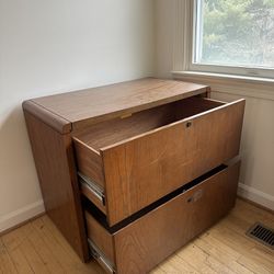 Wooden filing cabinet 