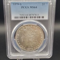 1879 S PCGS MS 64 Morgan Silver Dollar Coin