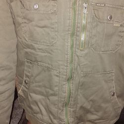 Marc Ecko Men's Nunter Green Full Zip Waist Jacket 