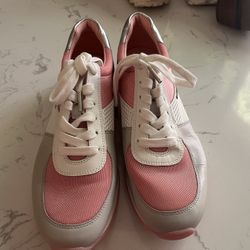 Michael Kors Allie Extreme Mixed Media Trainer Size 10