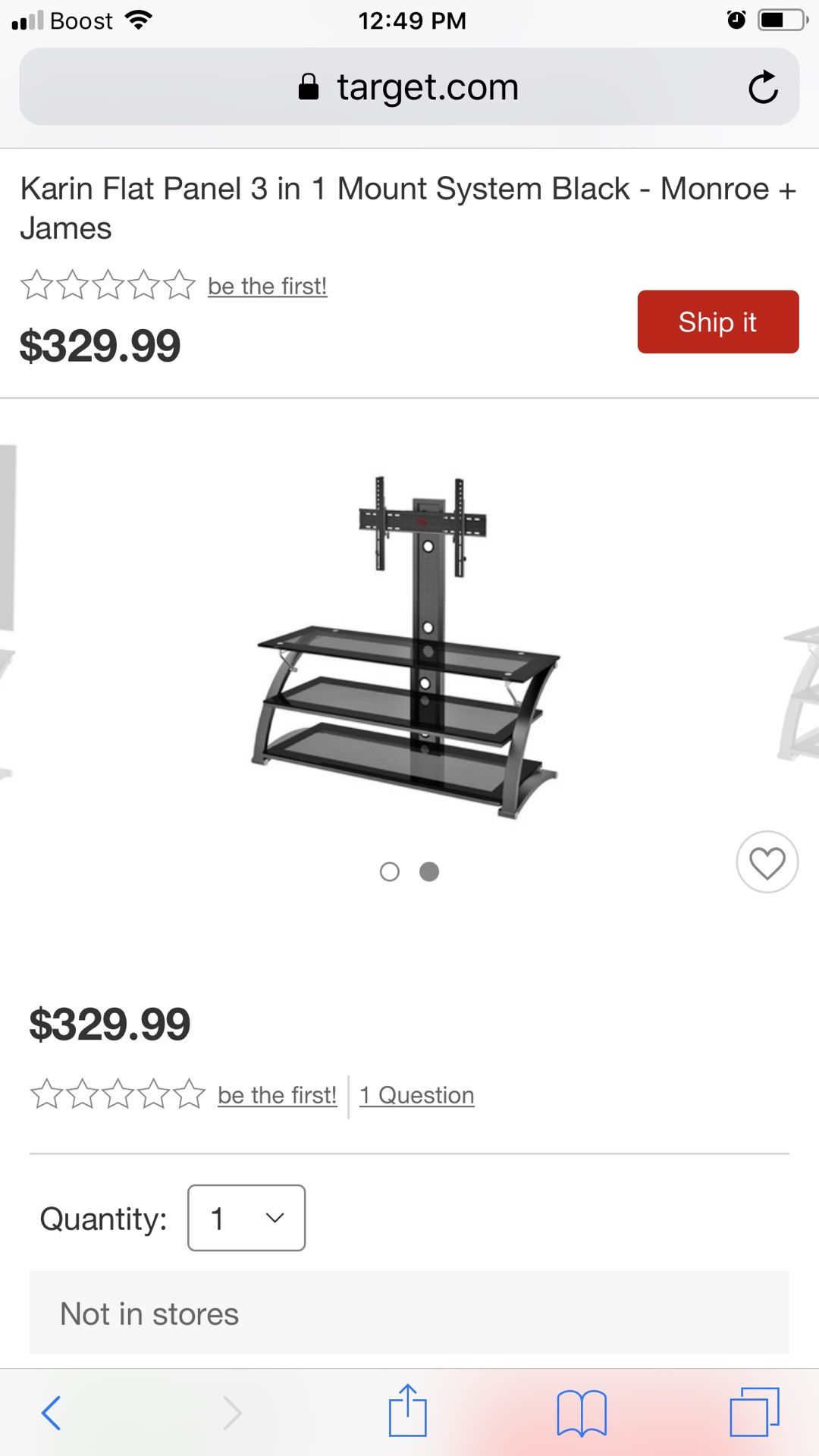 Tv mount tv stand