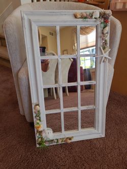 Custom Mirrored Coastal Themed Wall Art