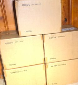 Sonos by Sonance Outdoor Speakers (Pair) available in stock in both colors, Brand New Sealed Includes Warranty. Models OUTDRWW1BLK and OUTDRWW1.