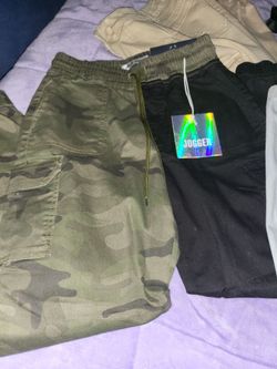 Cargo Jogger Pants Bundle Camo and Black