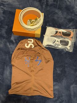 Desginer belts, desginer shades/sun glasses & mask description! 
