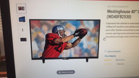 40” led tv new westin house