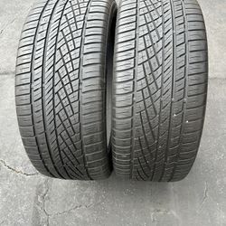 2. Tires.  275. 40. 22.  Extreme Contact 