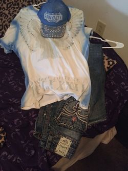Rawlty shirt rock pants and hat all for $75