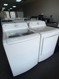 LG washer and dryer glass top