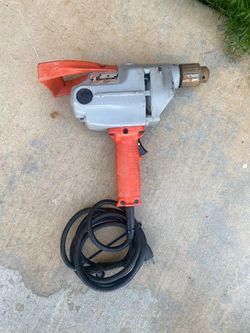 Selling a Heavy Duty Milwaukee “compact hole shooter “ works good , cord has some cracking but ok , asking $75