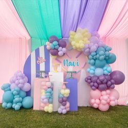 Ice cream/Candy Balloons Backdrop
