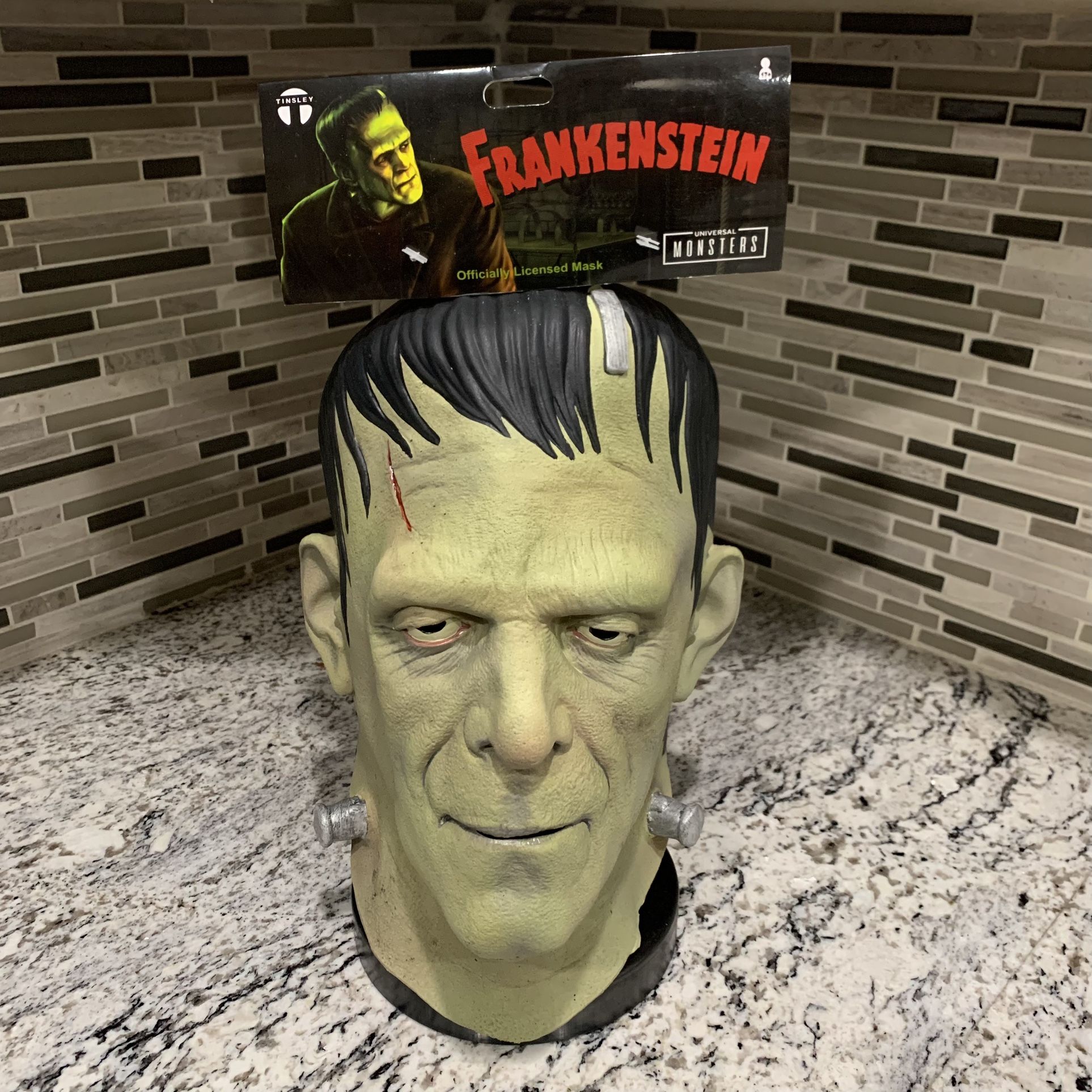 Tinsley Officially Licensed Frankenstein Full Mask - Universal Monsters Halloween Horror Scary Collectible Costume Replica Mask