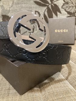 Gucci Black Supreme Signature Belt With TAGS
