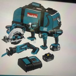 Makita 18V Lxt cordless 7 tool cambo kit New