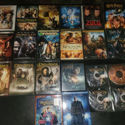 23 Lot of Quest Adventure Action Fantasy Medieval Harry Potter Lord of Rings DVD