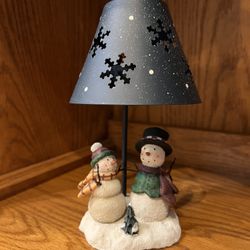Snowmen Candle Holder