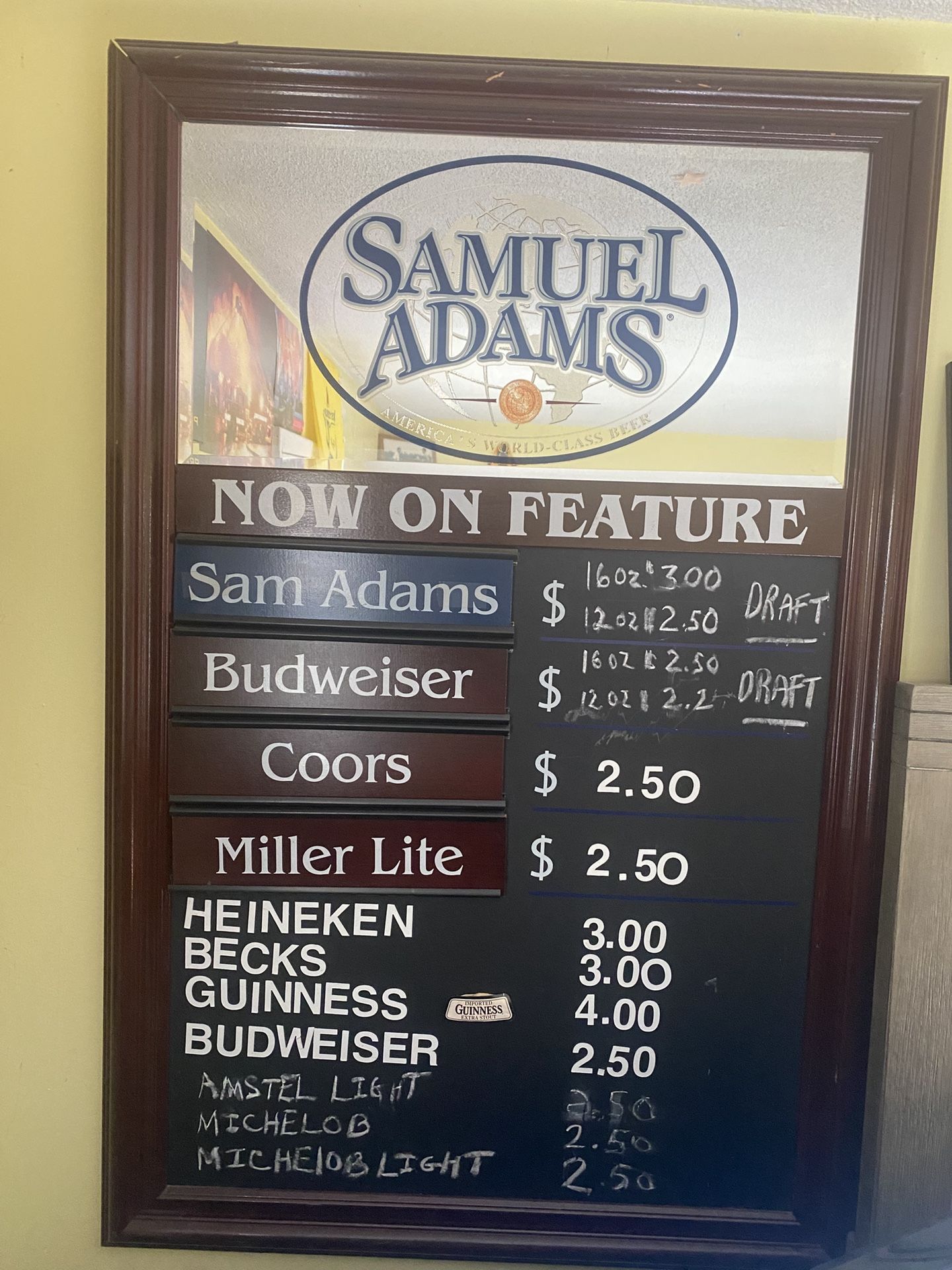Samuel Adams Now On Feature Board, Willing to Negotiate 