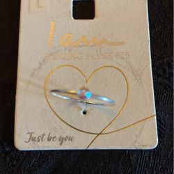Sterling Silver Ring With Rainbow Stone,By I am