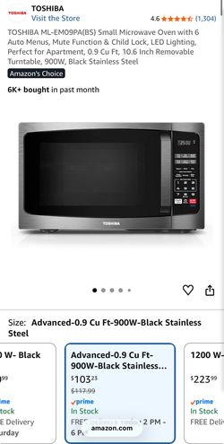 Toshiba microwave oven