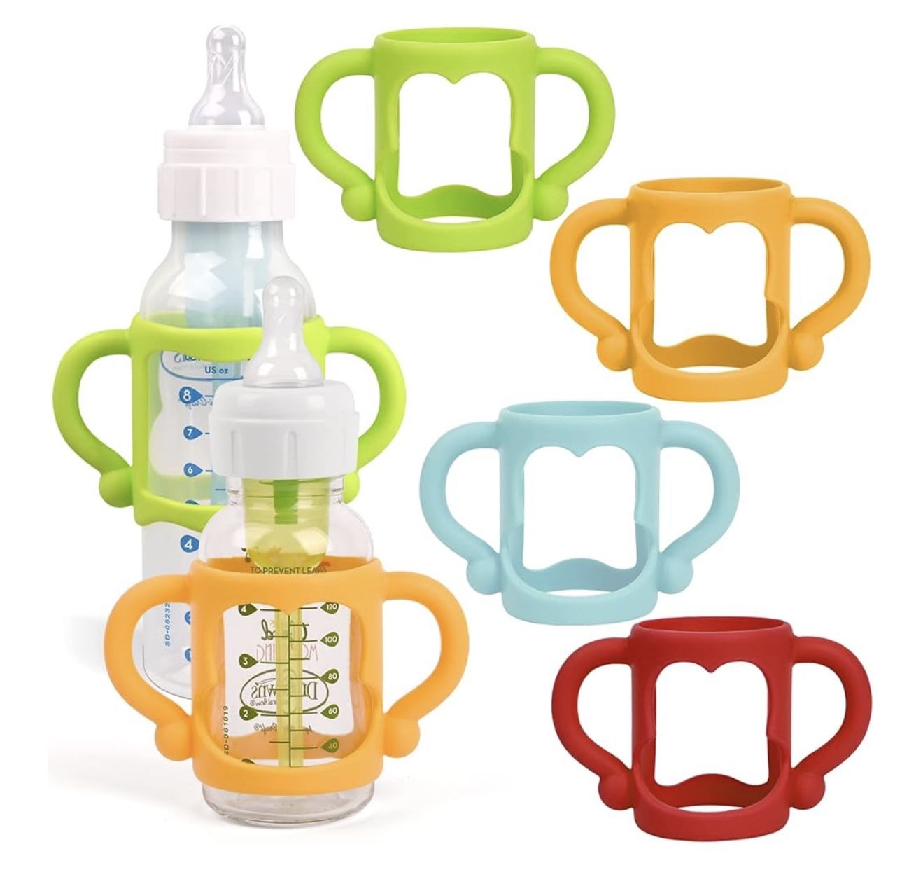 HUAKENER Silicone Baby Bottle Handles