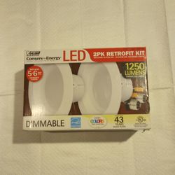 LED Dimmable 2 Pack Retrofit Light Kit
