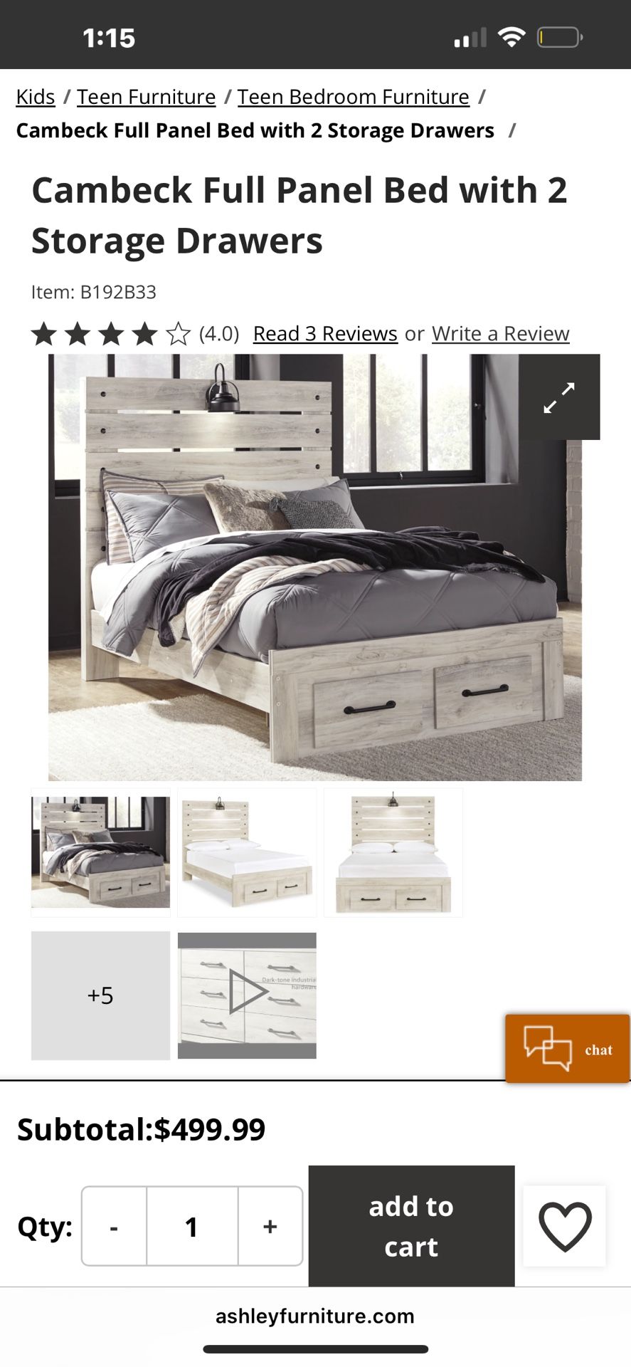 Ashley Bed Set