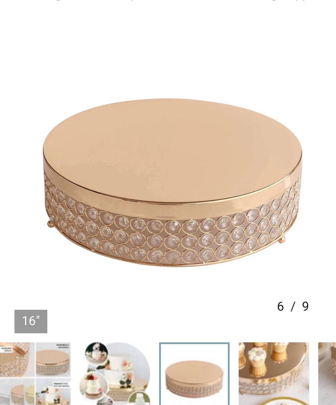 Gold Rhinestone Wedding Decorations