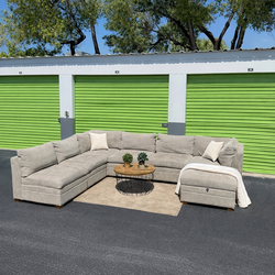 Sectional Couch Sofa - Beige - Thomasville - 7 Modular Pieces